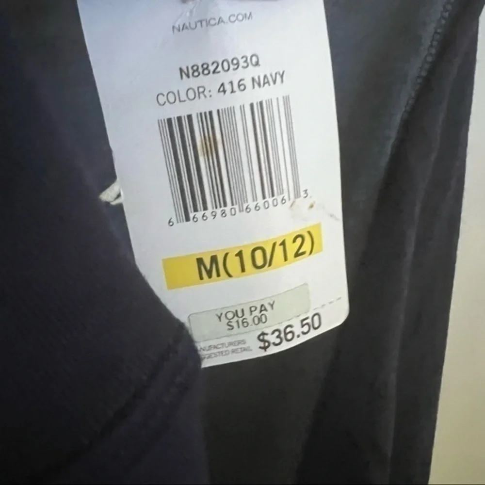 Nautica Henley NWT Youth 10-12 Navy